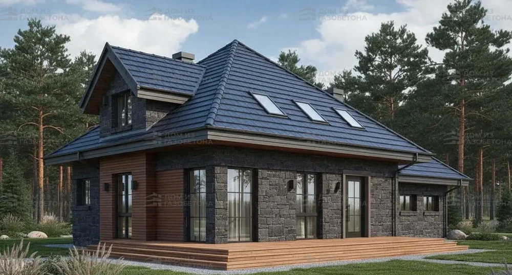 Проект Двухэтажный дом 16 на 11, 180 м2