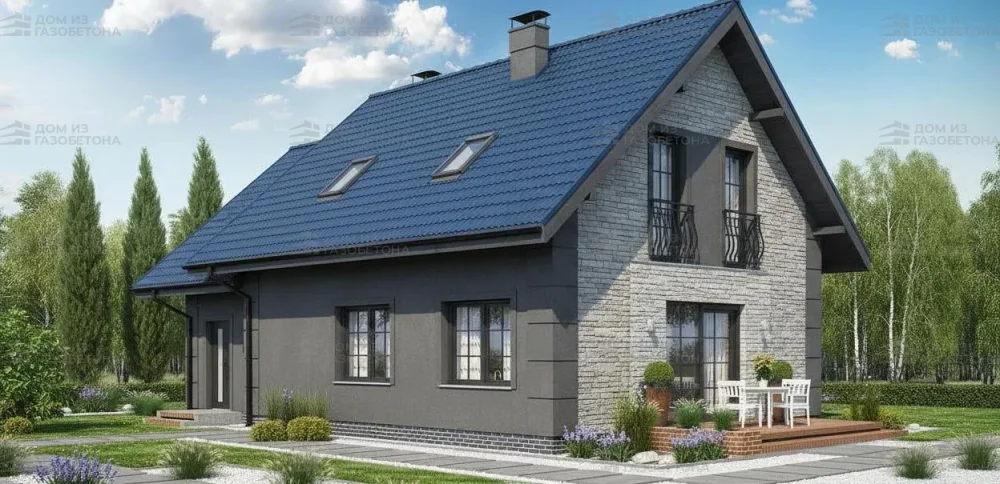 Проект Двухэтажный дом 13 на 9, 135 м2