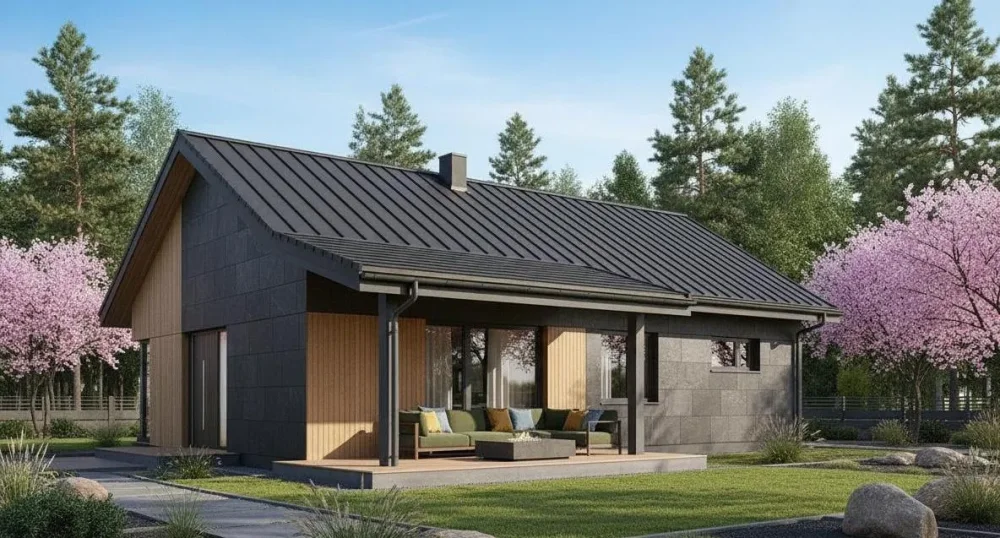 Проект Одноэтажный дом 9 на 13, 95 м2