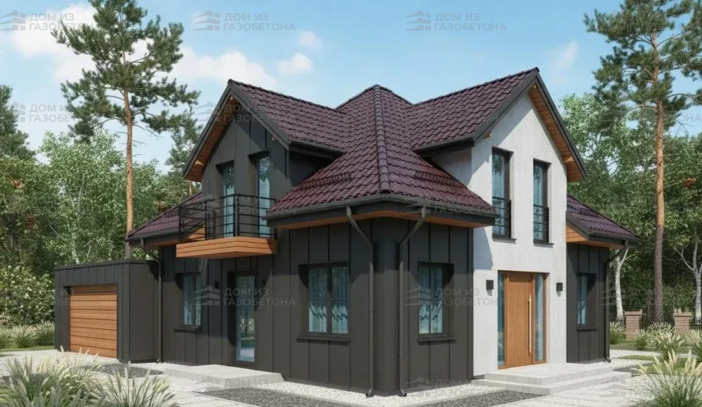 Проект Двухэтажный дом 14 на 12, 191 м2