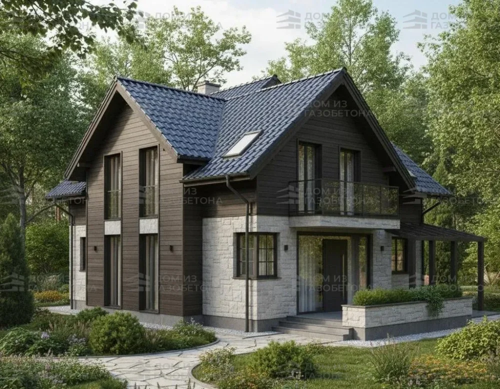 Проект Двухэтажный дом 11 на 13, 268 м2