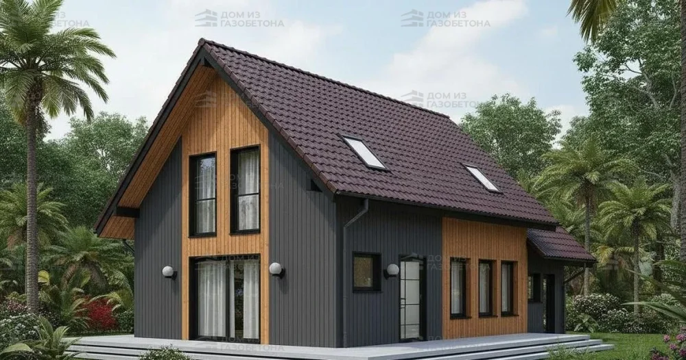 Проект Двухэтажный дом 17 на 10, 137 м2