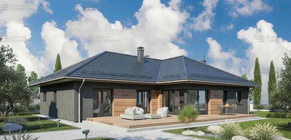 Проект Одноэтажный дом 14 на 24, 220 м2