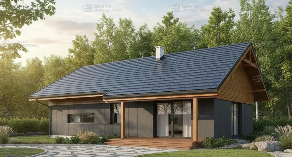 Проект Одноэтажный дом 14 на 17, 131 м2